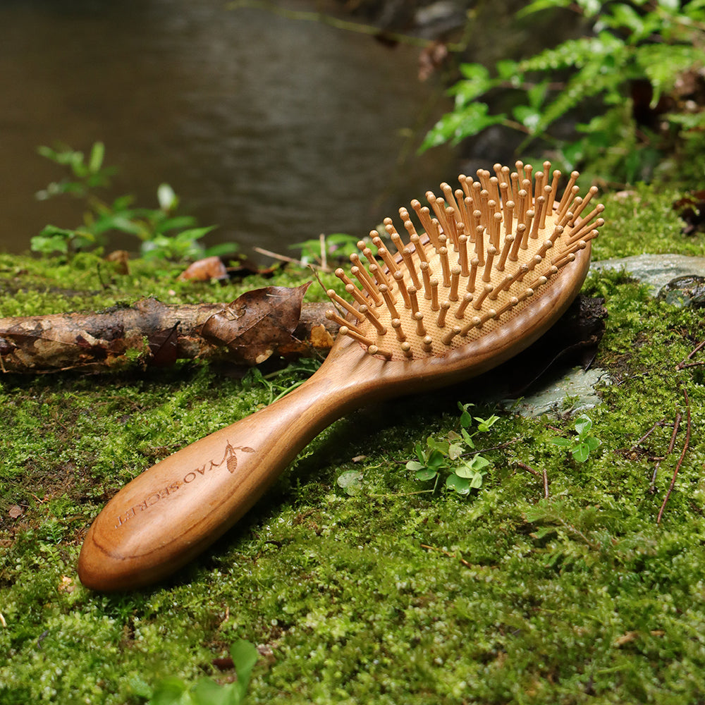 Wooden Paddle Hairbrush