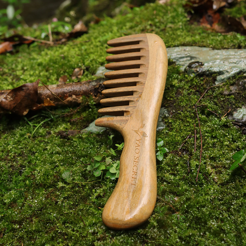 Wooden Wide Tooth Detangling Comb