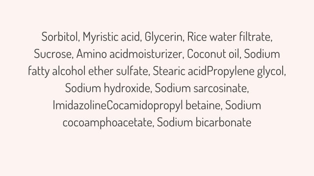Rice Water Key Ingredients